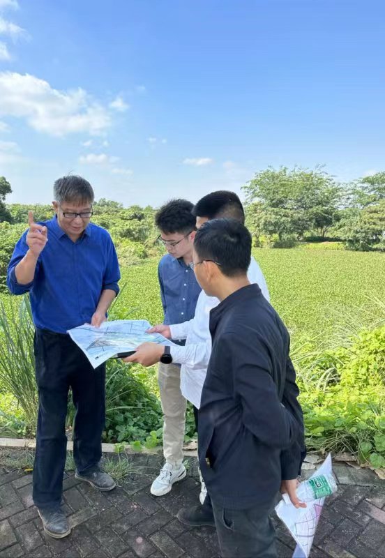 校领导实地调研桂林洋校区在建项目和二期土地规划情况