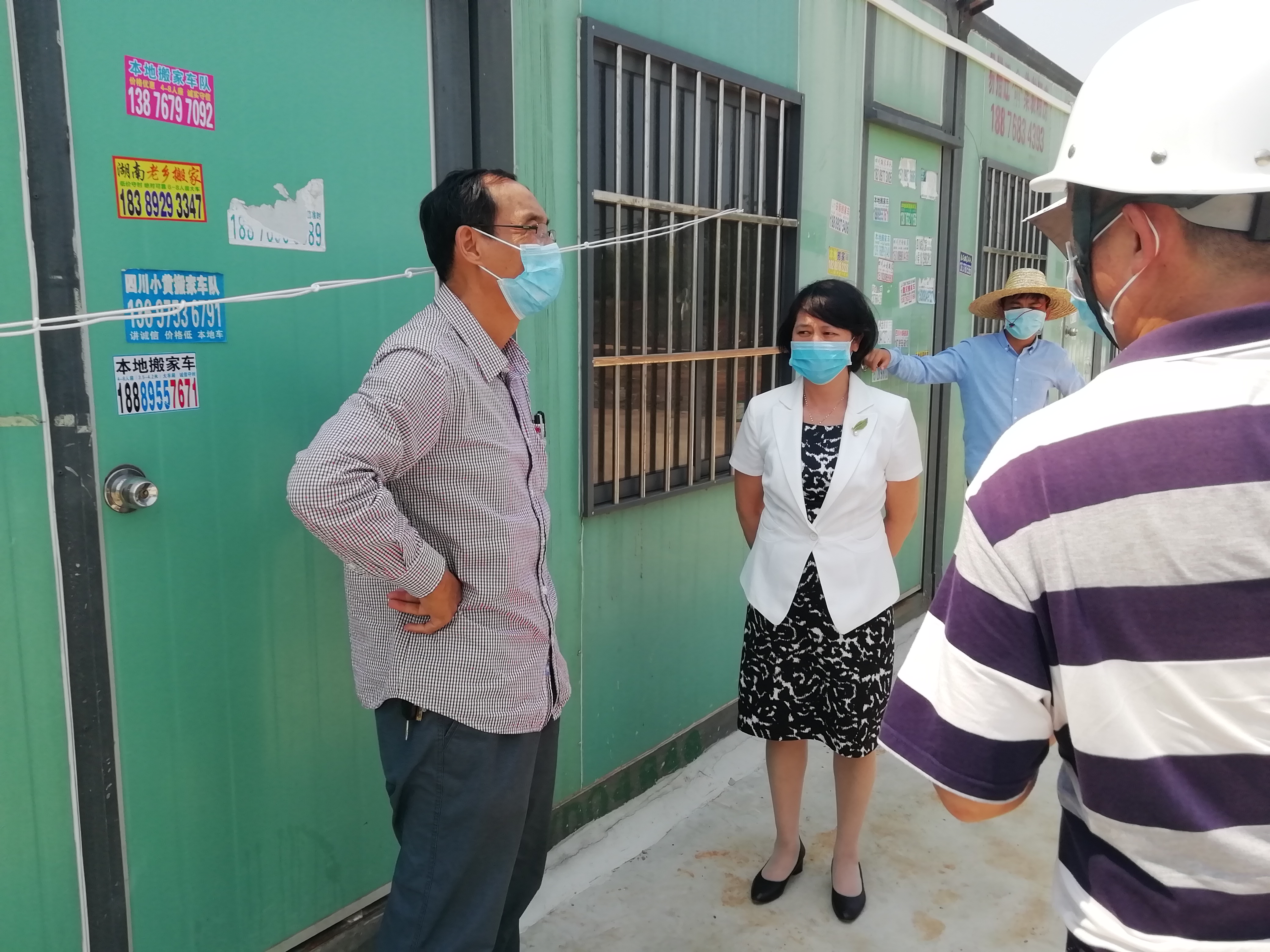 过建春副校长检查防疫及复工情况